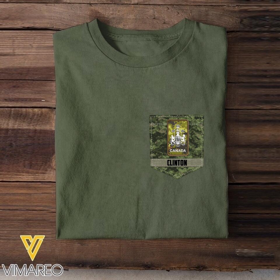 Personalized Canadian Soldier Tshirt Printed 22MAY-NN13