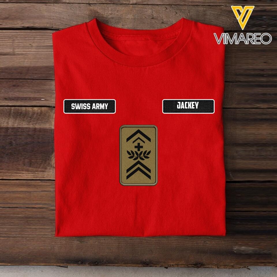 DH Personalized Swiss Soldier Tshirt Printed DT1605