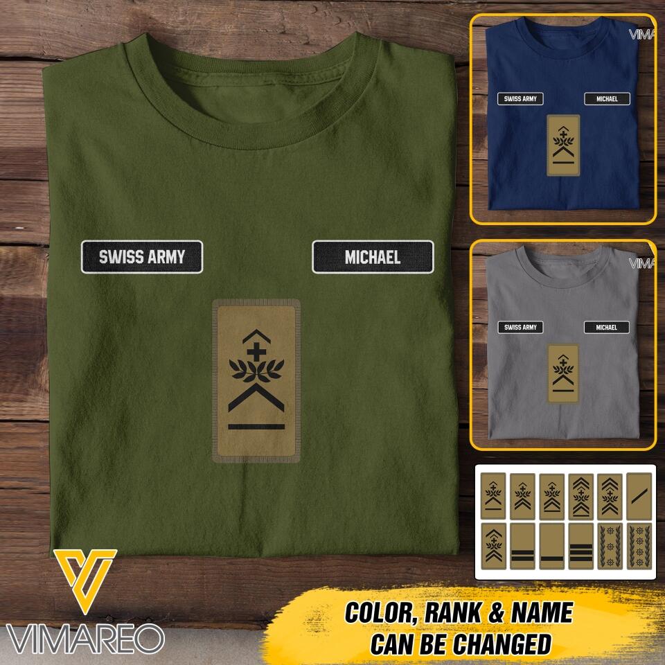 DH Personalized Swiss Soldier Tshirt Printed DT1605