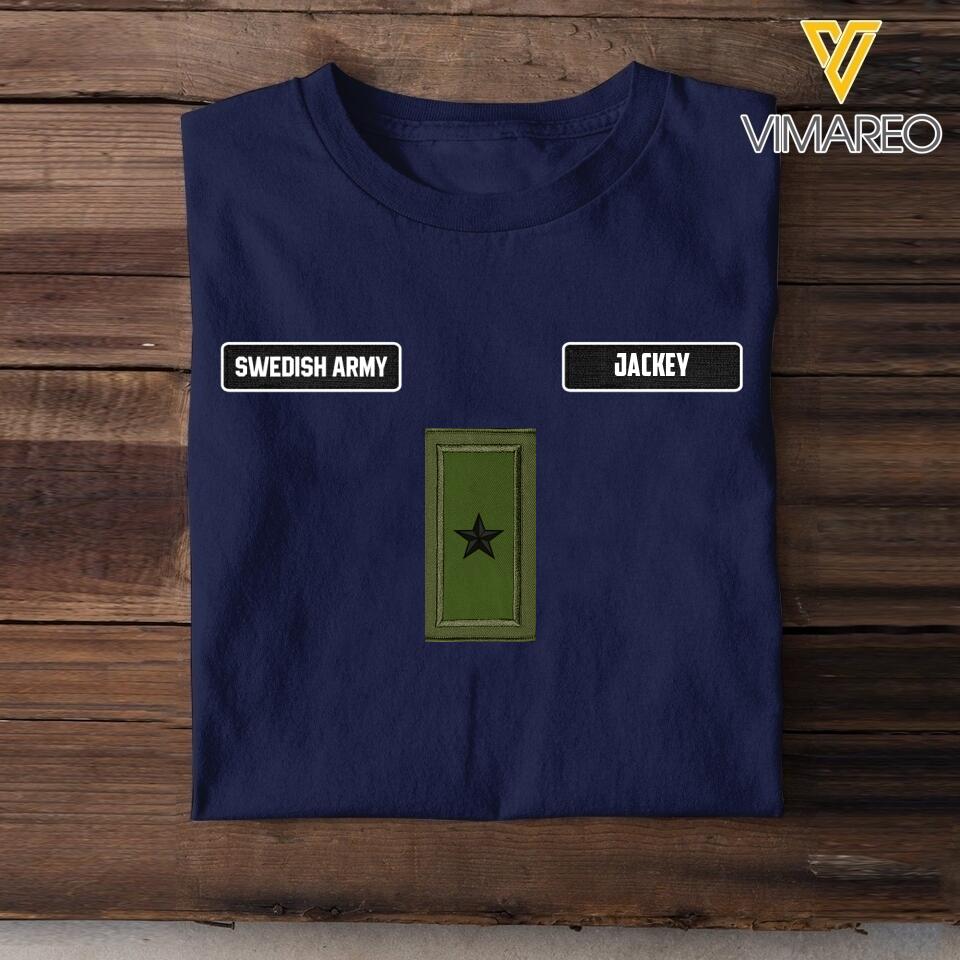 DH Personalized Swedish Soldier Tshirt Printed DT1605