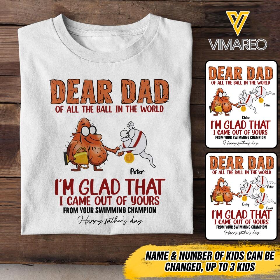 Personalized Father's Day Tshirt Printed 22MAY-DT16