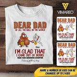 Personalized Father's Day Tshirt Printed 22MAY-DT16