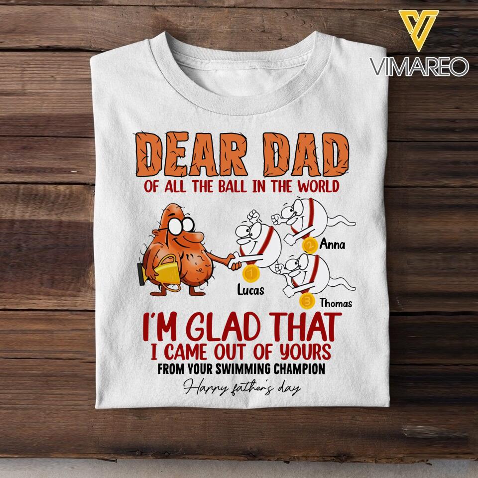 Personalized Father's Day Tshirt Printed 22MAY-DT16