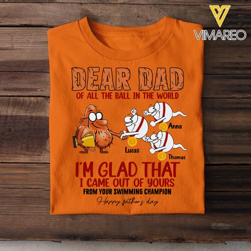 Personalized Father's Day Tshirt Printed 22MAY-DT16