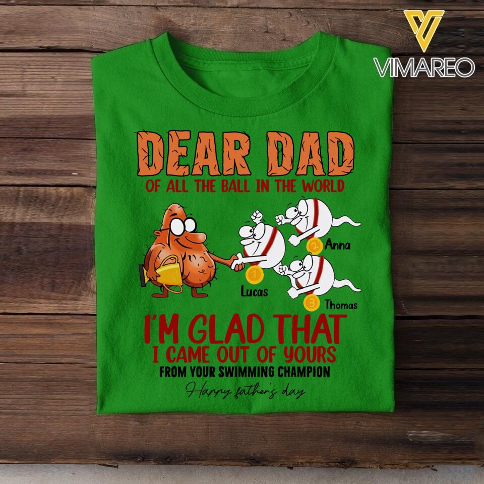 Personalized Father's Day Tshirt Printed 22MAY-DT16