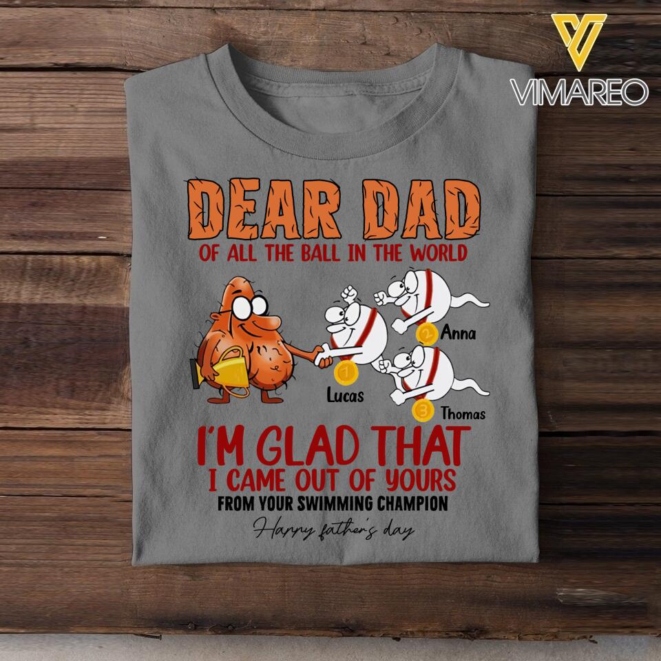 Personalized Father's Day Tshirt Printed 22MAY-DT16