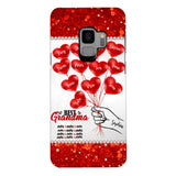 PERSONALIZED BEST GRANDMA EVER KID NAME BALLOONS PHONECASE QTHC1605