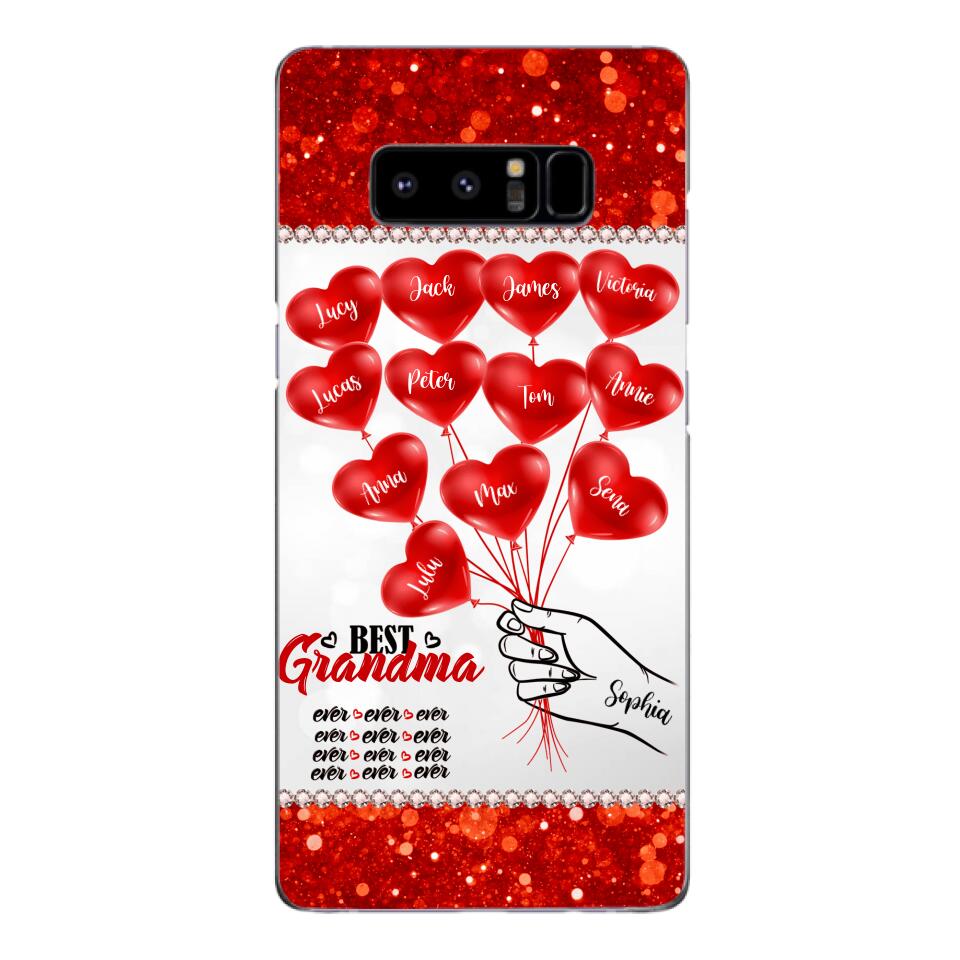 PERSONALIZED BEST GRANDMA EVER KID NAME BALLOONS PHONECASE QTHC1605