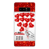 PERSONALIZED BEST GRANDMA EVER KID NAME BALLOONS PHONECASE QTHC1605