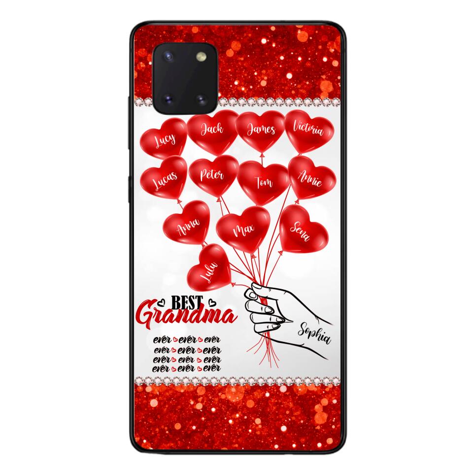 PERSONALIZED BEST GRANDMA EVER KID NAME BALLOONS PHONECASE QTHC1605
