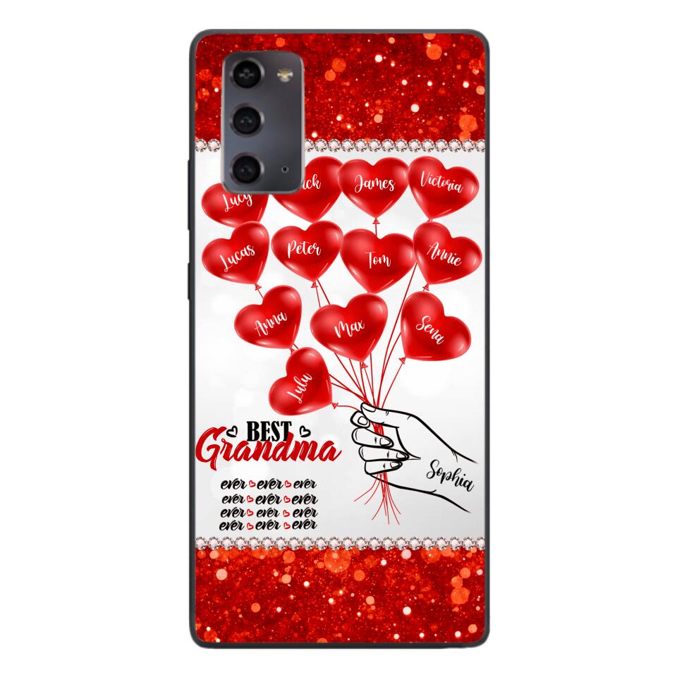 PERSONALIZED BEST GRANDMA EVER KID NAME BALLOONS PHONECASE QTHC1605