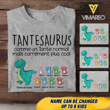 Personalized Tantesaurus French Tshirt Printed 22MAY-LN16