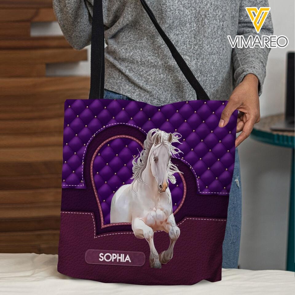 PERSONALIZED HORSE TOTE BAG NQTN1605