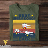 Personalized Best Sperm Ever - Father's Day Tshirt Printed 22MAY-HC16