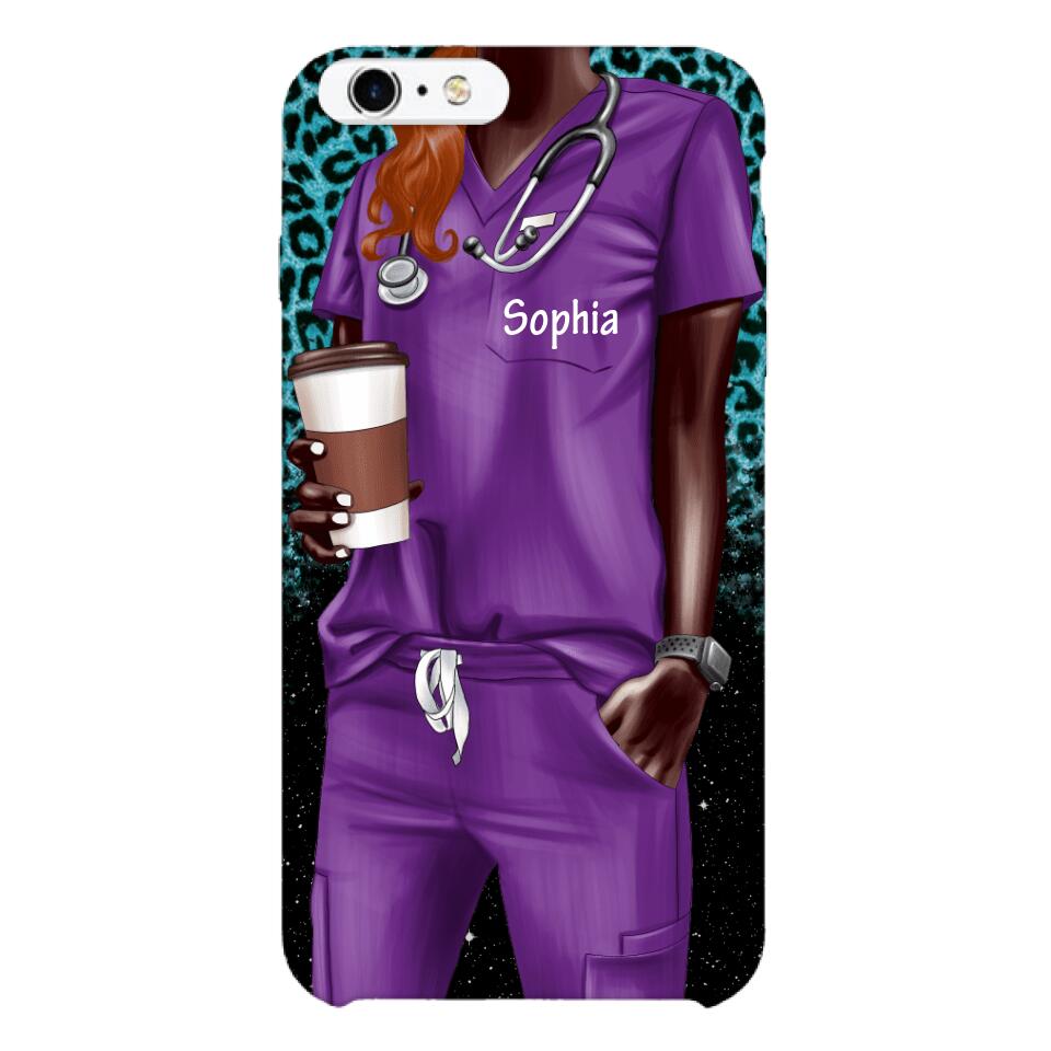 Personalized Nurse Phone Case Printed 22MAY-LN17