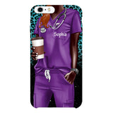 Personalized Nurse Phone Case Printed 22MAY-LN17