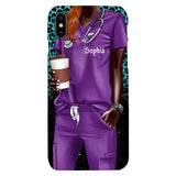 Personalized Nurse Phone Case Printed 22MAY-LN17