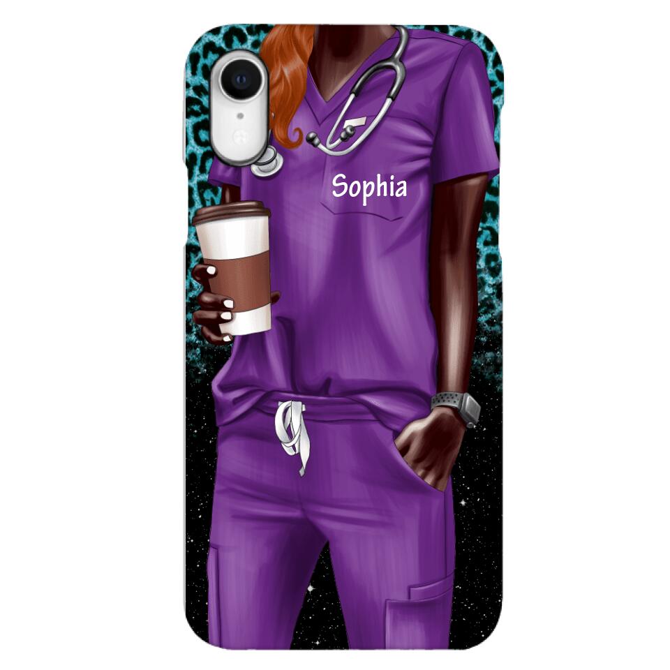 Personalized Nurse Phone Case Printed 22MAY-LN17