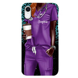 Personalized Nurse Phone Case Printed 22MAY-LN17