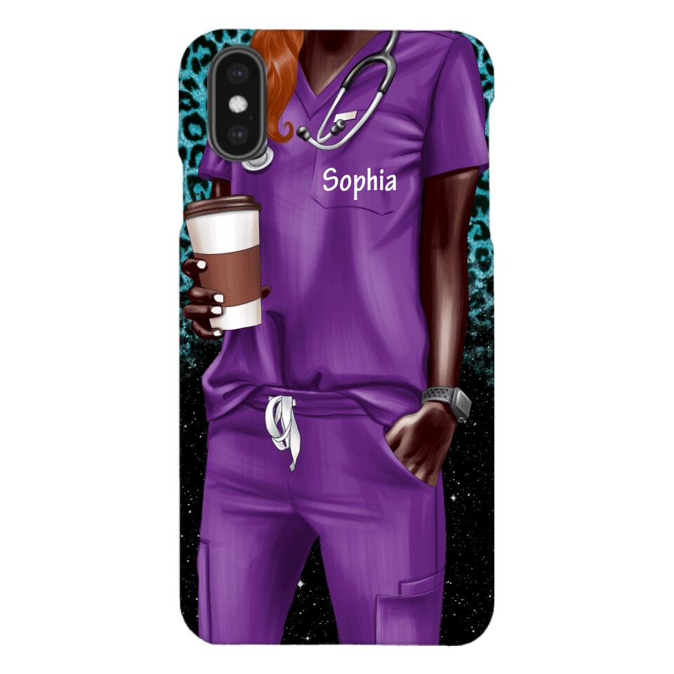Personalized Nurse Phone Case Printed 22MAY-LN17