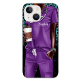 Personalized Nurse Phone Case Printed 22MAY-LN17
