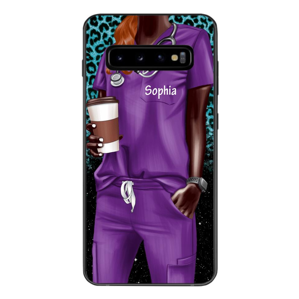 Personalized Nurse Phone Case Printed 22MAY-LN17