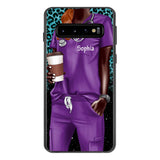 Personalized Nurse Phone Case Printed 22MAY-LN17