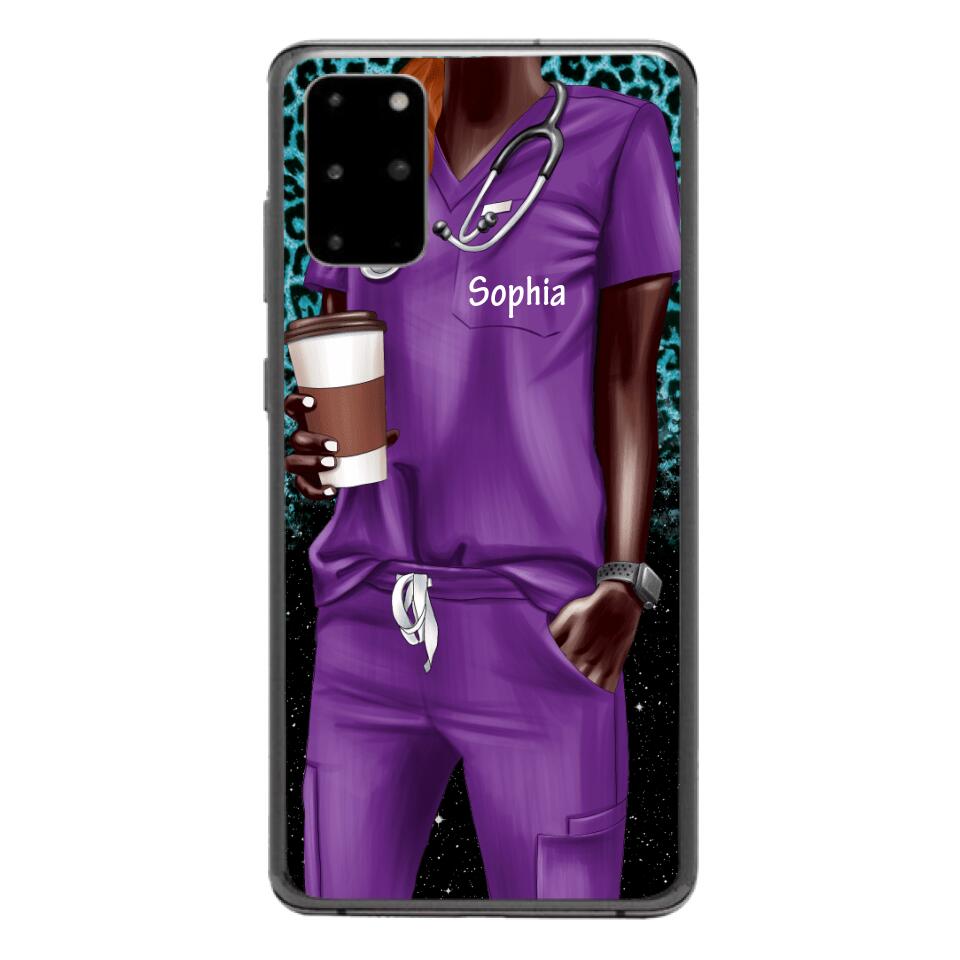 Personalized Nurse Phone Case Printed 22MAY-LN17