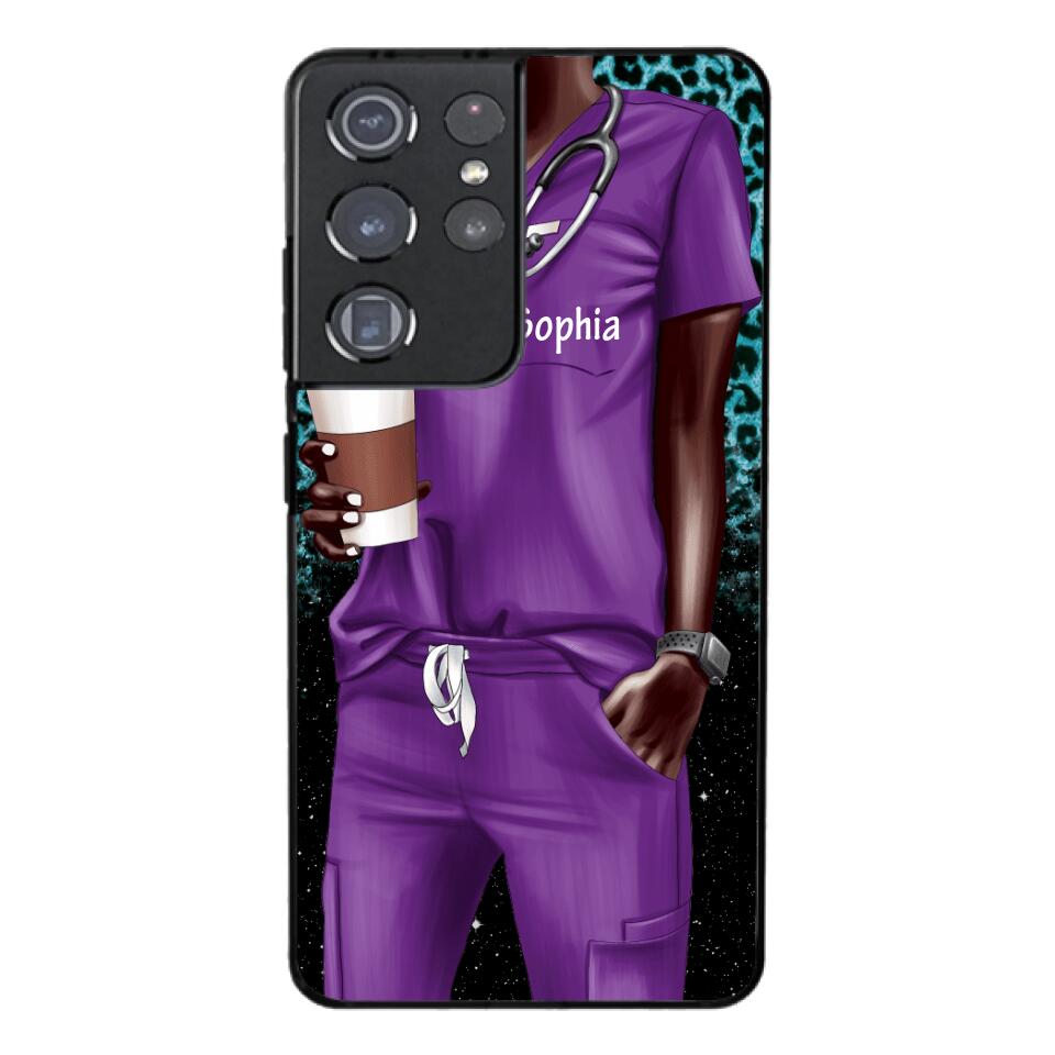 Personalized Nurse Phone Case Printed 22MAY-LN17
