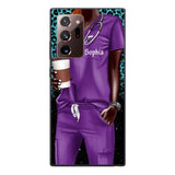 Personalized Nurse Phone Case Printed 22MAY-LN17