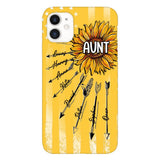 Personalized Aunt Phone Case Printed 22MAY-HQ17