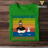 Personalized Zuhause Ist Wo Meine Katze Sind Tshirt Printed QTDT1705