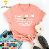 DH Personalized Brazilian Girl Tshirt Printed DT1805
