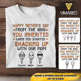 PERSONALIZED HAPPY FATHER'S DAY FROM THE KIDS TSHIRT NQHC1805