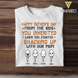 PERSONALIZED HAPPY FATHER'S DAY FROM THE KIDS TSHIRT NQHC1805
