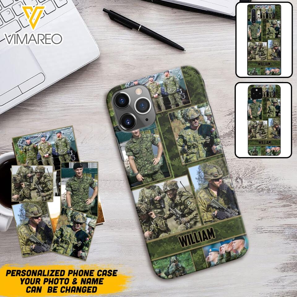 Personalized Canadian Soldier Phone Case Printed 22MAY-HQ19