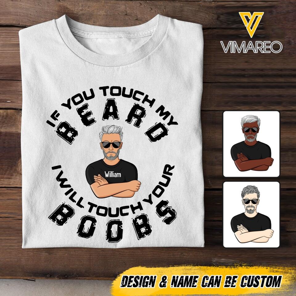 DH Personalized Man Beard Tshirt Printed HQ2005