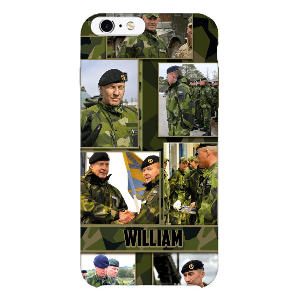 Personalized Swedish Soldier Phone Case Printed 22MAY-HQ19