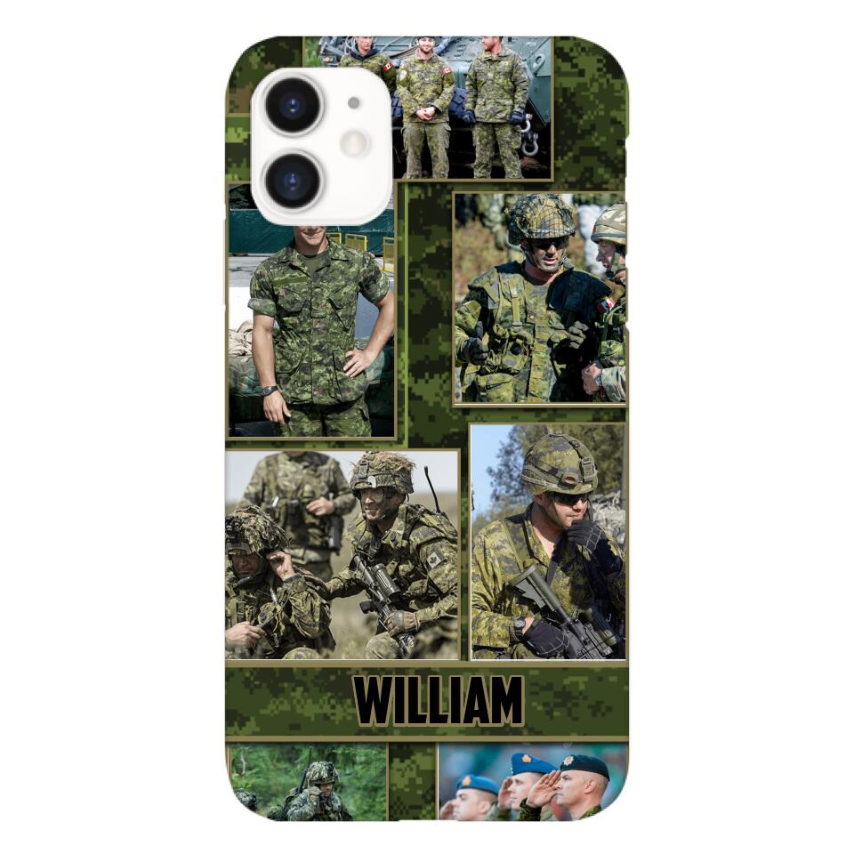 Personalized Canadian Soldier Phone Case Printed 22MAY-HQ19