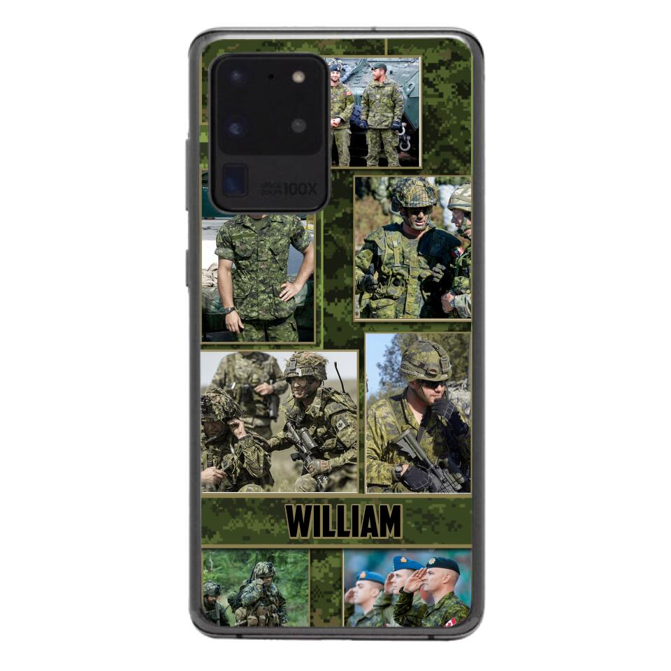 Personalized Canadian Soldier Phone Case Printed 22MAY-HQ19