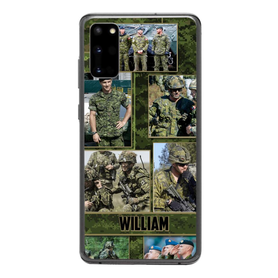 Personalized Canadian Soldier Phone Case Printed 22MAY-HQ19