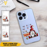 PERSONALIZED TRANSPARENT SILICONE PHONECASE GRANDMA KIDS