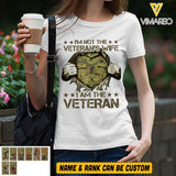 PERSONALIZED I'M NOT THE VETERAN WIFE I AM THE AUSTRALIAN VETERAN TSHIRT QTVQ2105