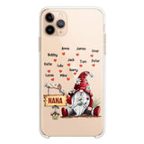 PERSONALIZED TRANSPARENT SILICONE PHONECASE GRANDMA KIDS
