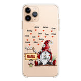 PERSONALIZED TRANSPARENT SILICONE PHONECASE GRANDMA KIDS