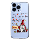 PERSONALIZED TRANSPARENT SILICONE PHONECASE GRANDMA KIDS