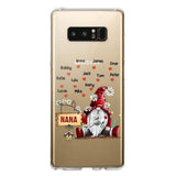 PERSONALIZED TRANSPARENT SILICONE PHONECASE GRANDMA KIDS