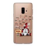 PERSONALIZED TRANSPARENT SILICONE PHONECASE GRANDMA KIDS