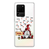 PERSONALIZED TRANSPARENT SILICONE PHONECASE GRANDMA KIDS