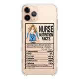 Personalized Nurse Transparent Silicone Phonecase Printed 22MAY-LN23